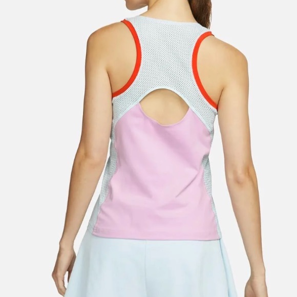 Nike Court Dri-Fit Slam Tank (Women's) - Glacier Blue Size S - Picture 2 of 8